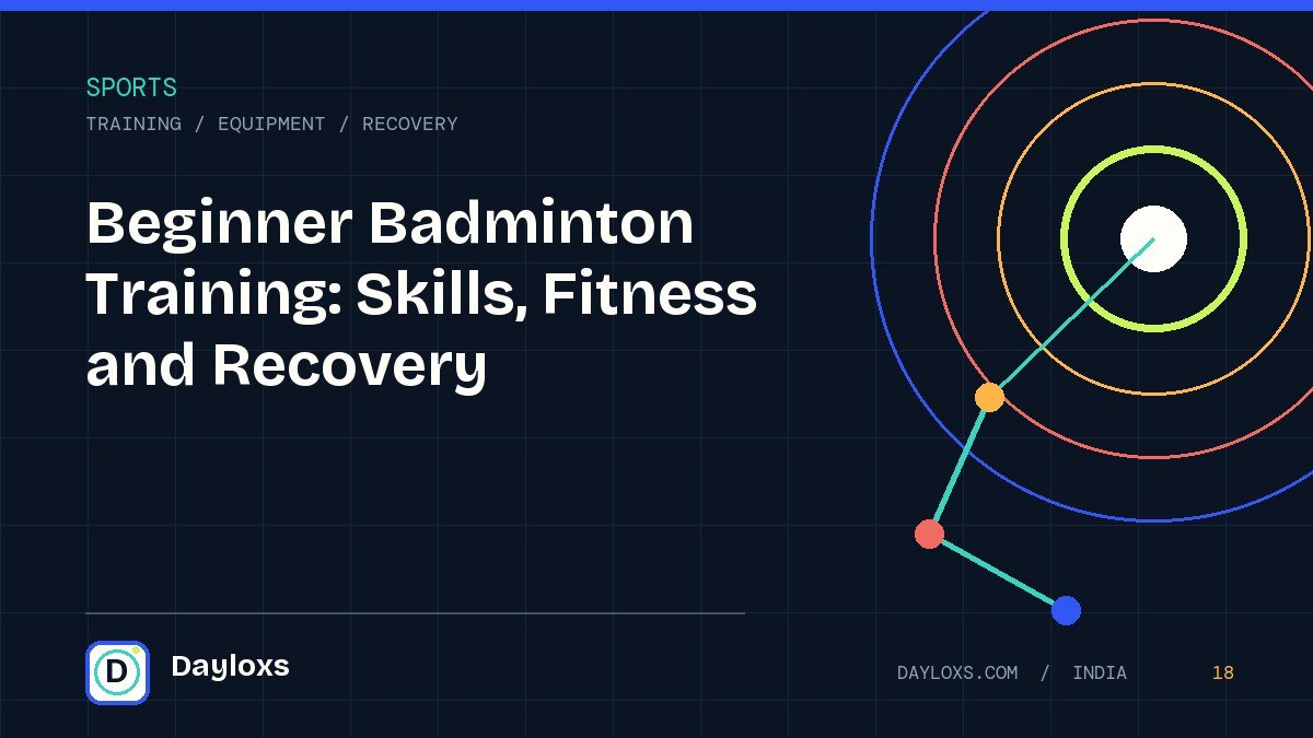 Beginner Badminton Training: Skills, Fitness and Recovery illustrated field guide by Dayloxs