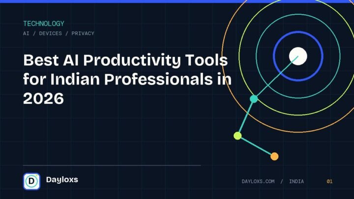 Best AI Productivity Tools for Indian Professionals in 2026 illustrated field guide by Dayloxs