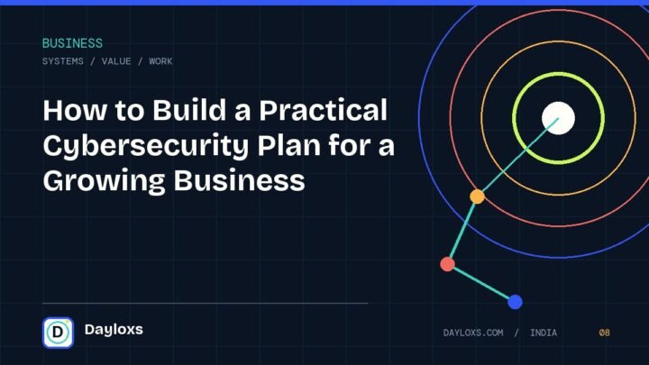 How to Build a Practical Cybersecurity Plan for a Growing Business illustrated field guide by Dayloxs