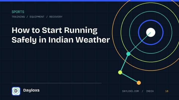 How to Start Running Safely in Indian Weather illustrated field guide by Dayloxs