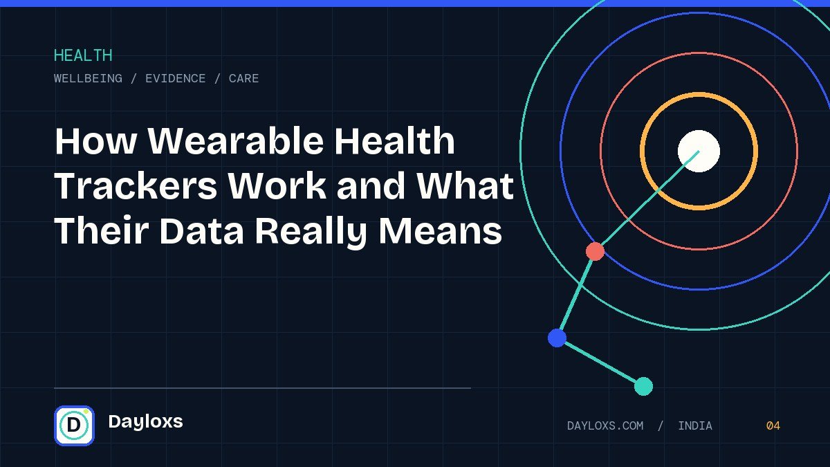 How Wearable Health Trackers Work and What Their Data Really Means illustrated field guide by Dayloxs